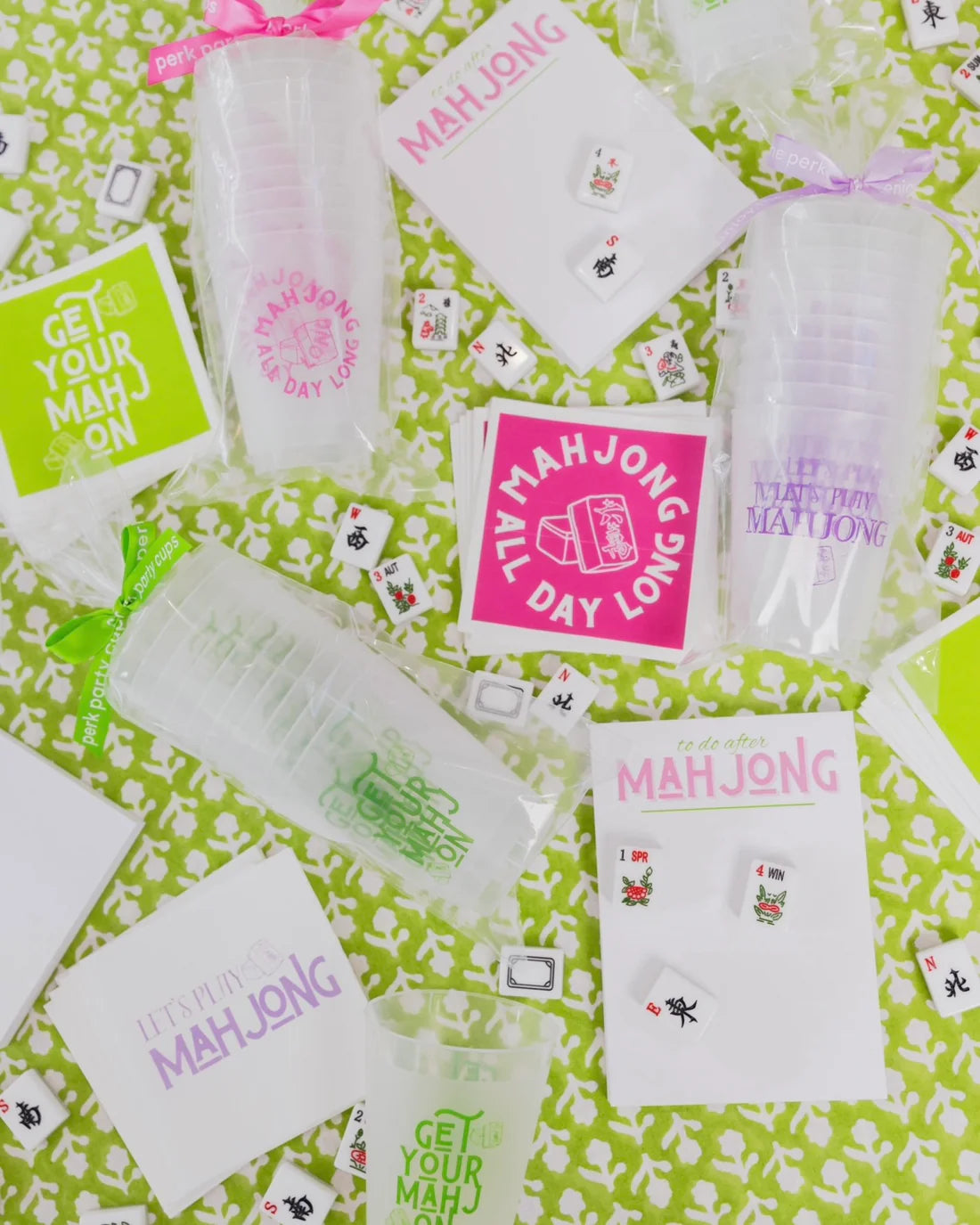 Get Your Mahj On Mahjong Reusable Frost Flex Cups