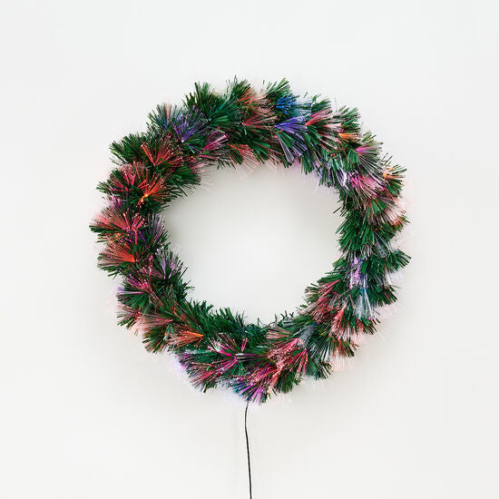 Green Fiber Optic Wreath
