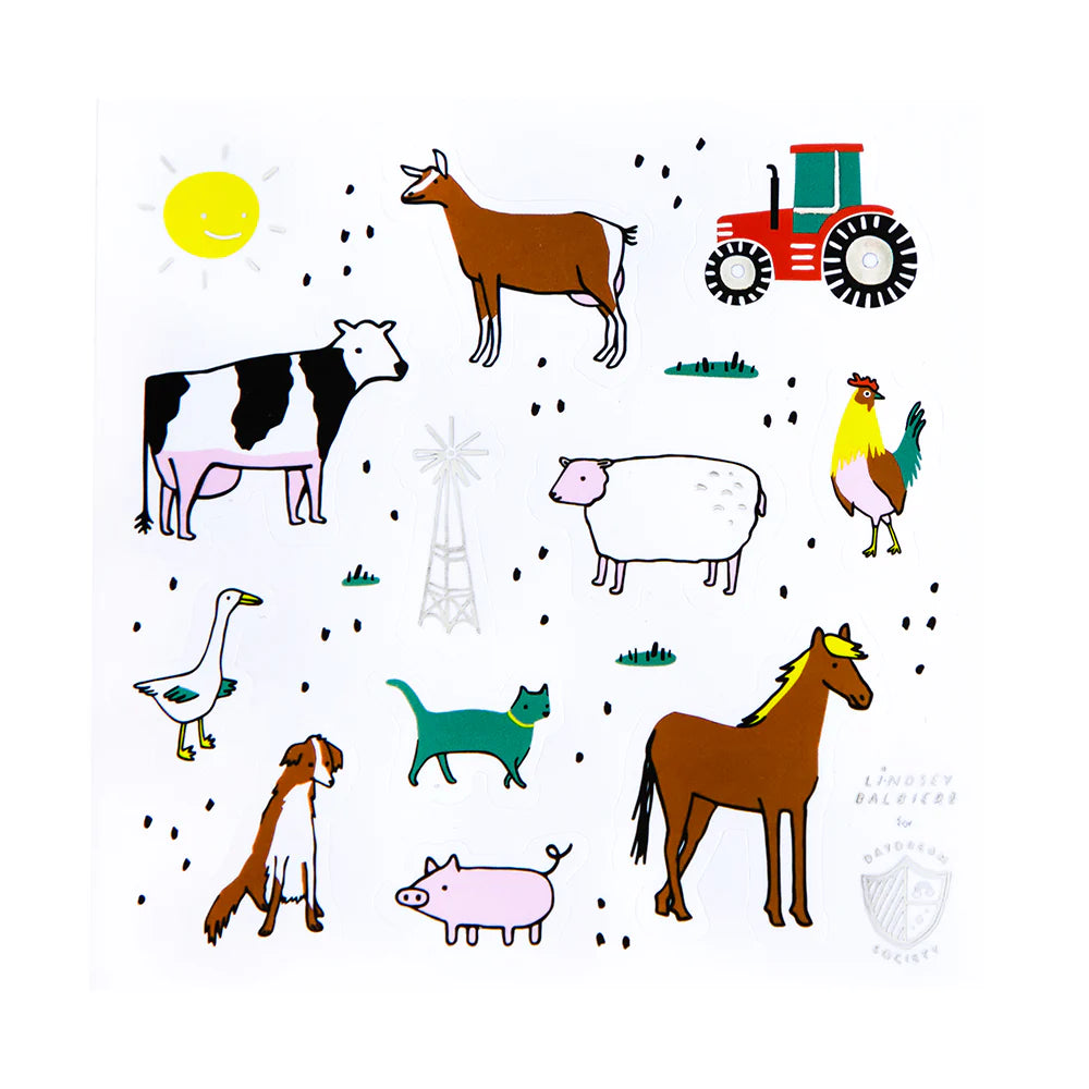 On the Farm Sticker Set