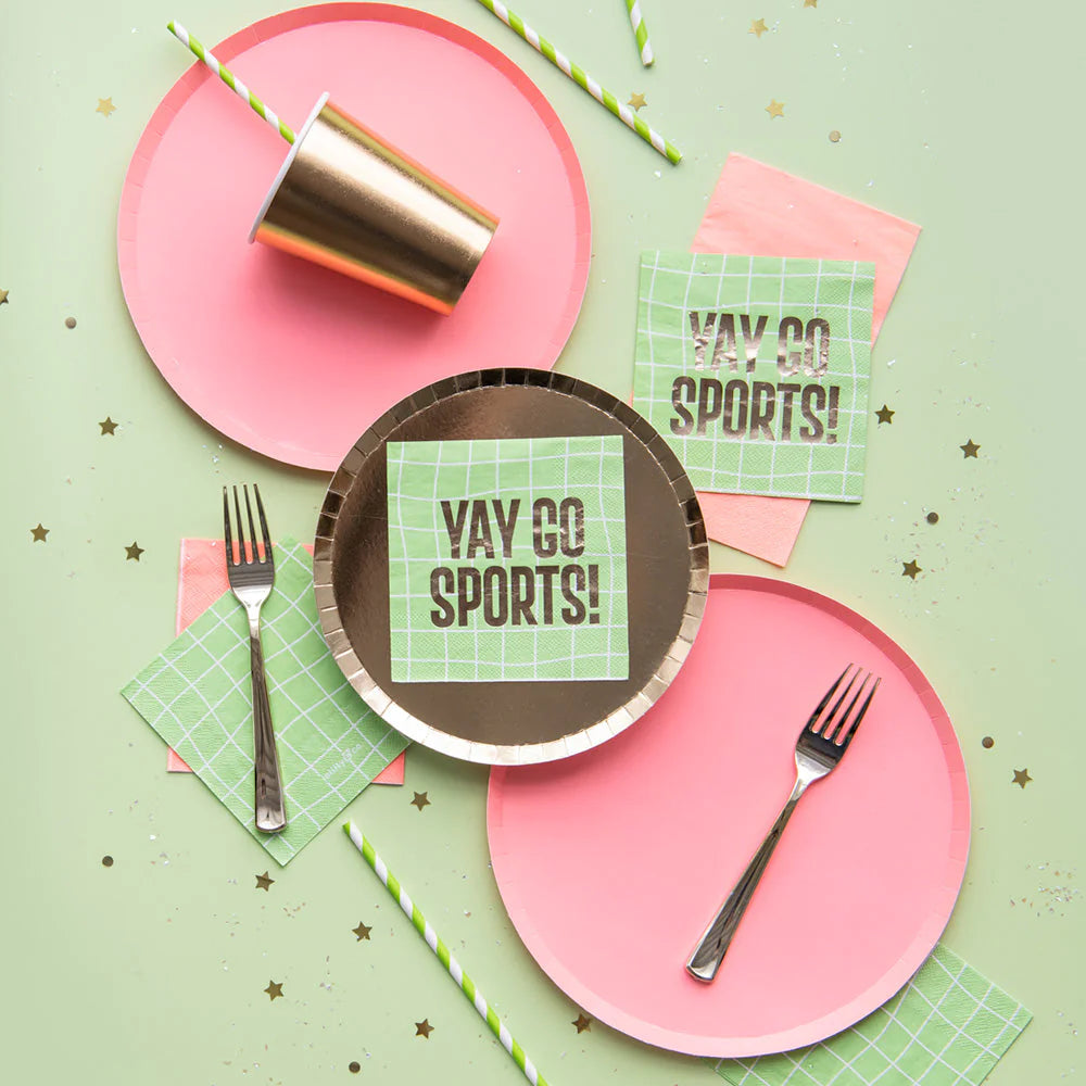 Cocktail Napkins: Yay Go Sports