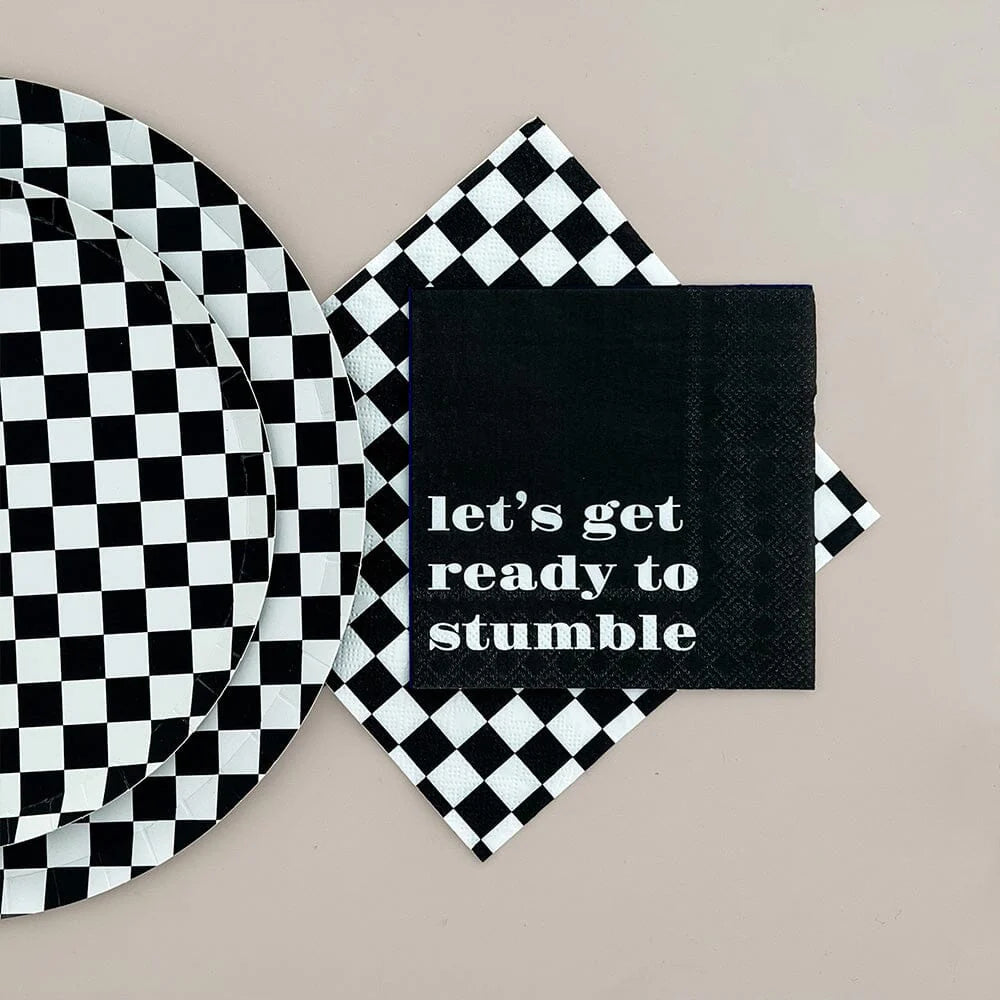 Cocktail Napkins: Let's Get Ready to Stumble