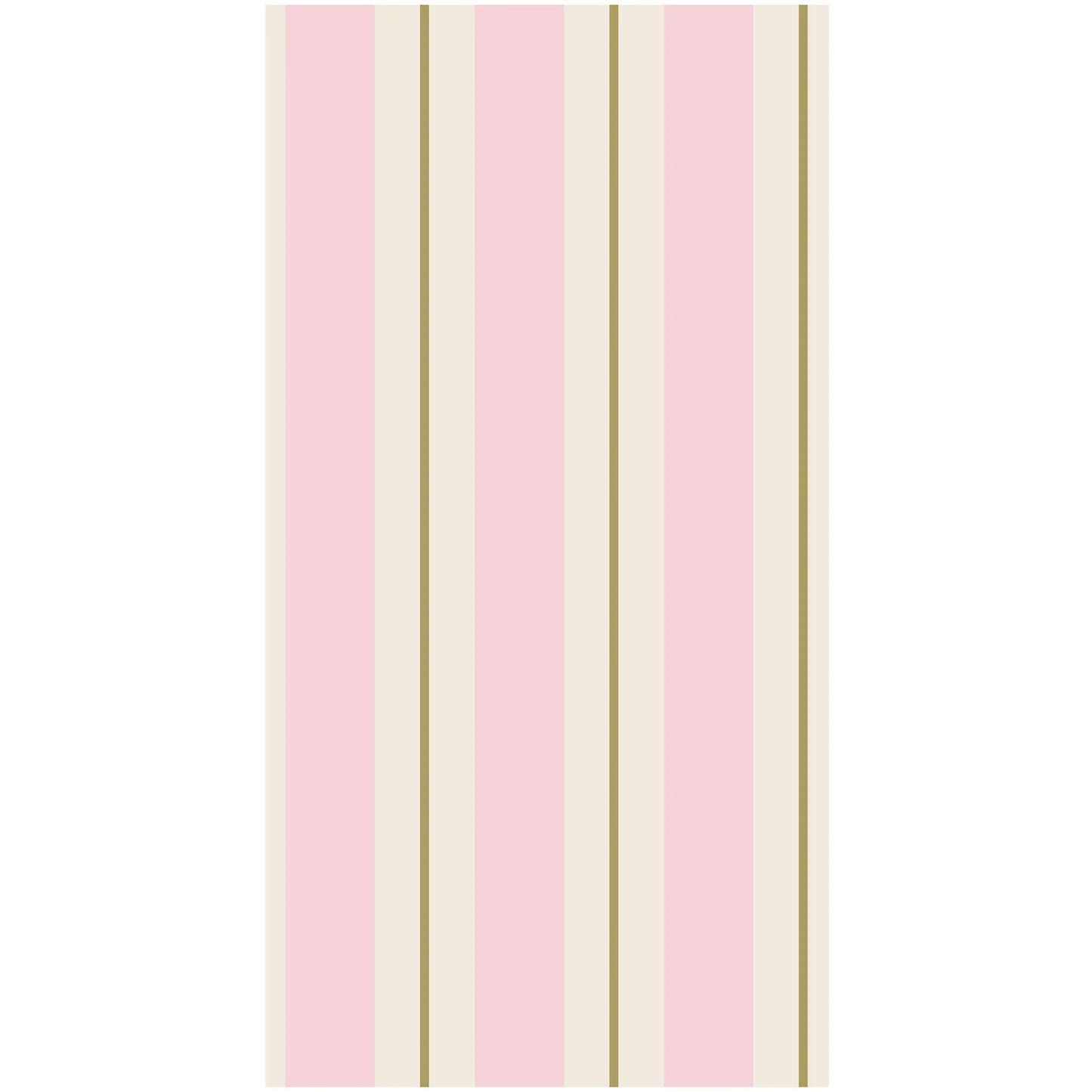 Pink & Gold Awning Stripe Guest Napkins