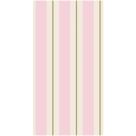 Pink & Gold Awning Stripe Guest Napkins