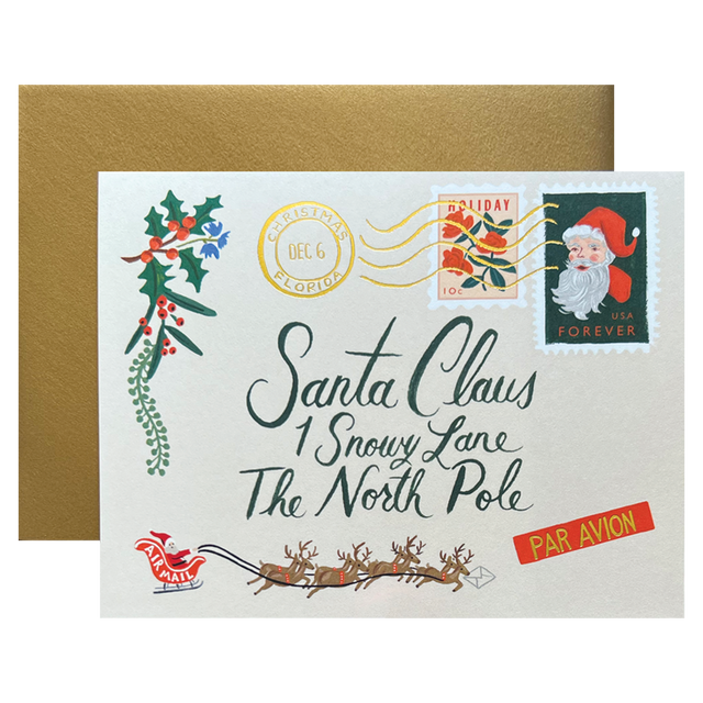 Santa Letter Greeting Card