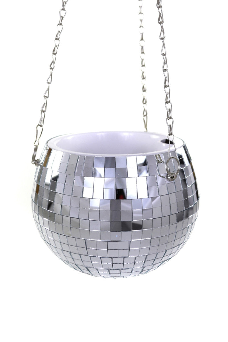 hanging disco planter Large Disco Ball Planter