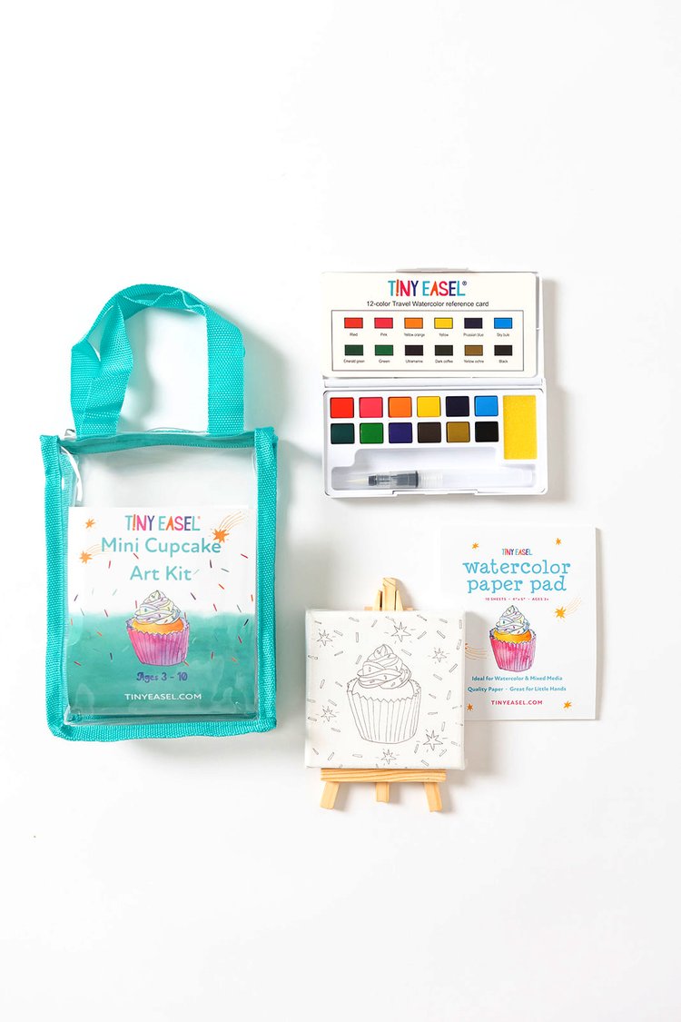 Tiny Easel Mini Cupcake Art Kit