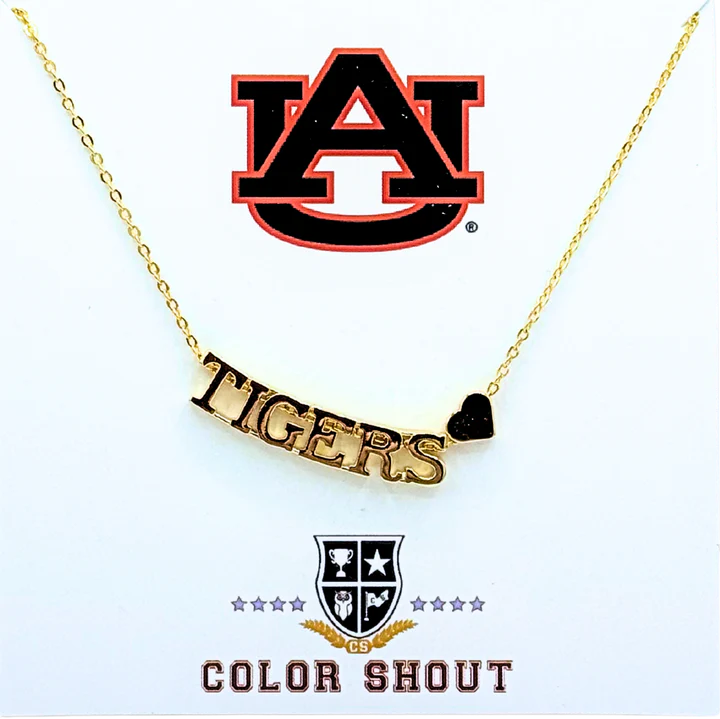 Auburn University Heart Necklace