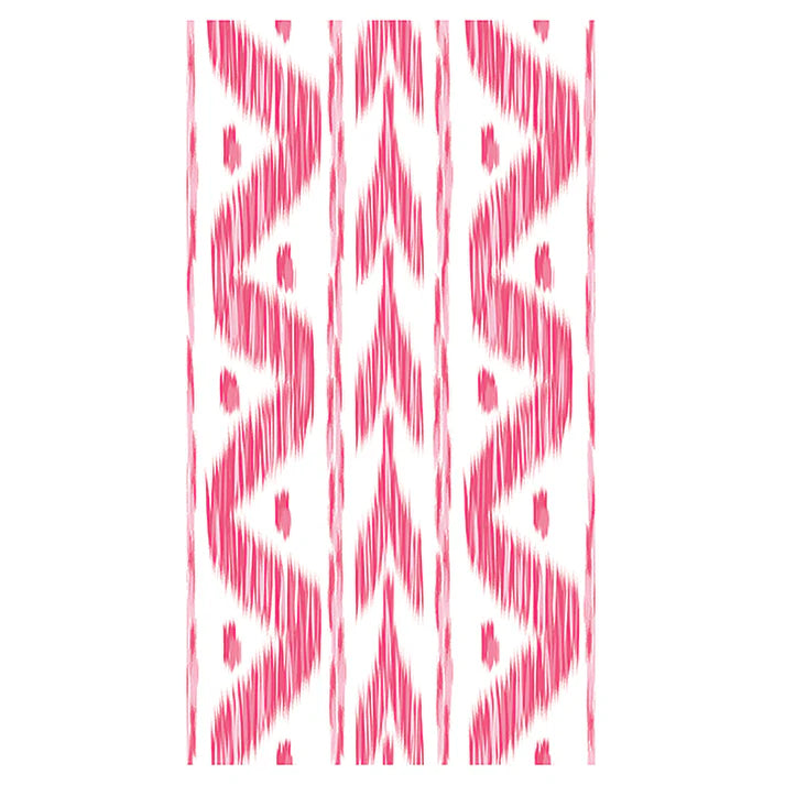 Pink Ikat Paper Dinner Napkins/Guest Towels