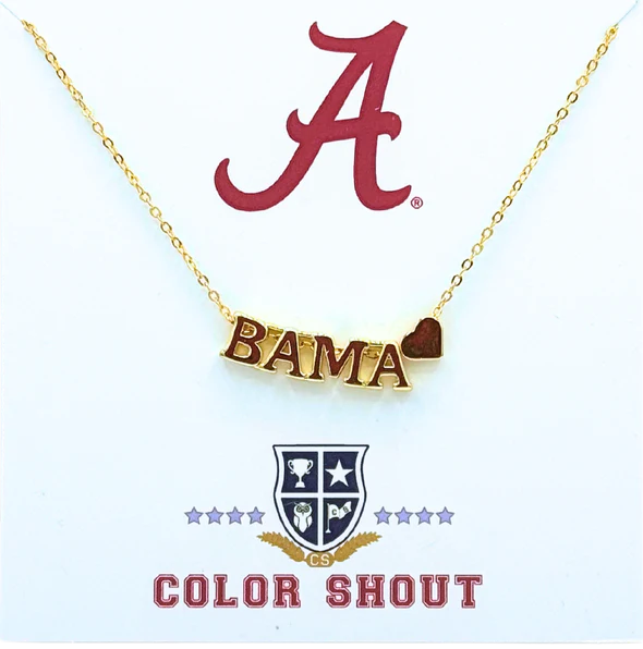 University of Alabama Heart Necklace