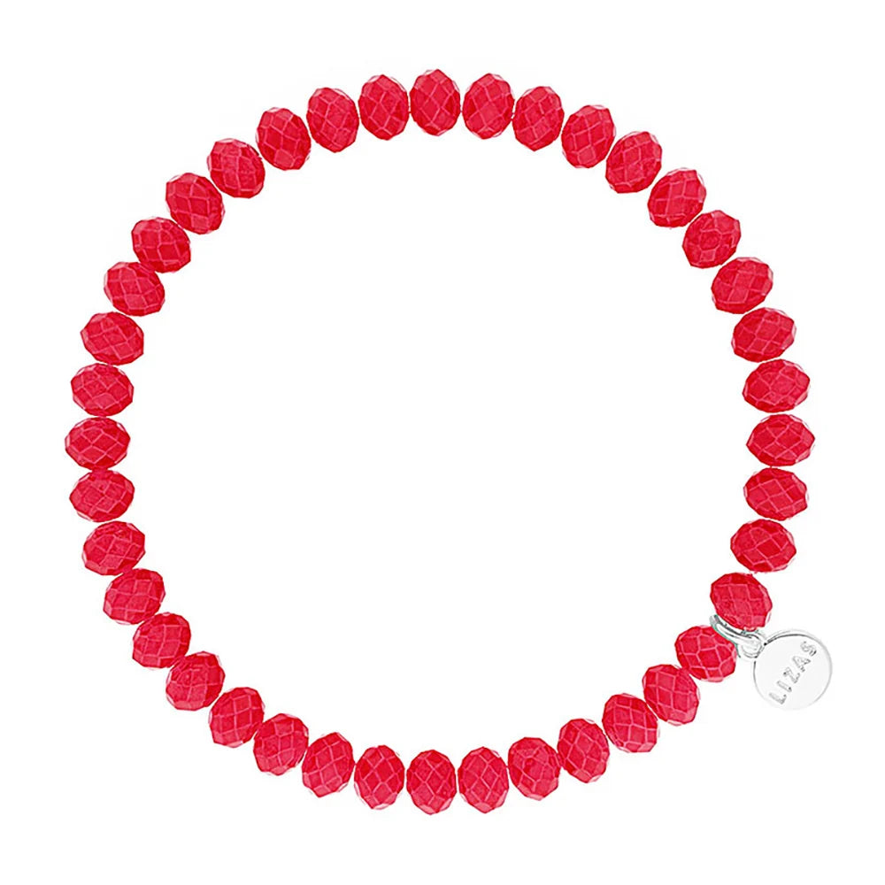 Nashville 6mm Crystal Bracelet: Tangerine