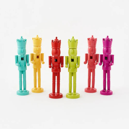 Bright Wooden Nutcrackers - 15" (Multiple Colors Available)