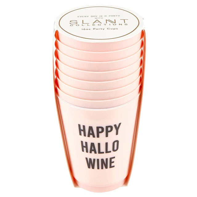 "Happy Hallowine" Frosted Cups