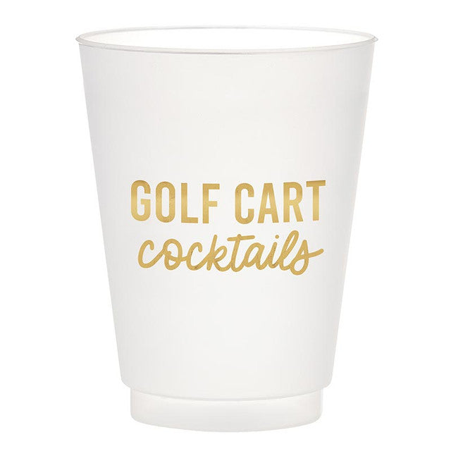Golf Cart Cocktails Frosted Cups