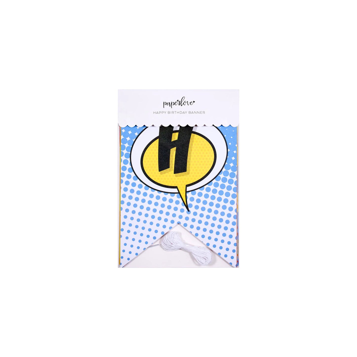 Comic Pop "Happy Birthday" Word Banner