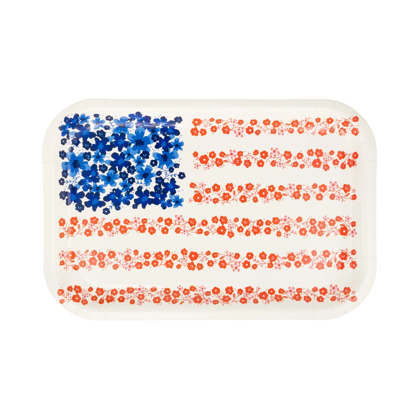 Floral Flag Plate