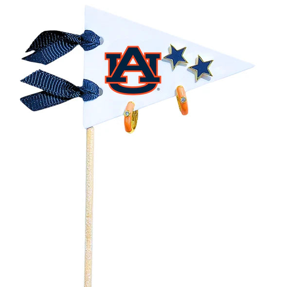 Auburn University Huggie/Star Earring Set