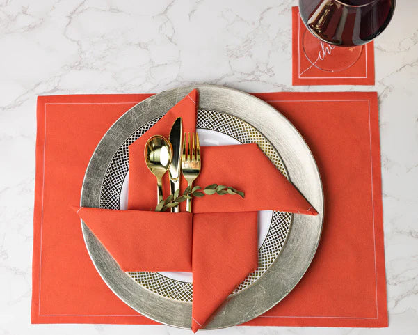 Late Sunset Cotton Dinner Napkin Roll