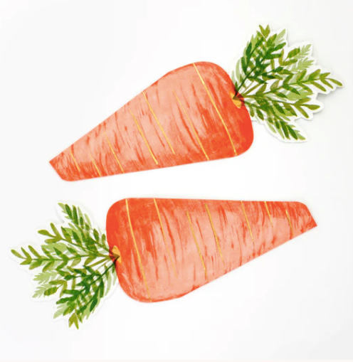 Foiled Carrot Napkins
