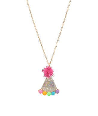 "Happy Birthday" Birthday Hat Necklace