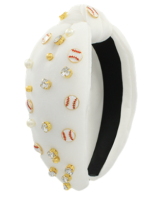 Baseball Luxe Deco Knot Headband