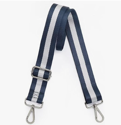 Navy & White Striped Handbag Strap