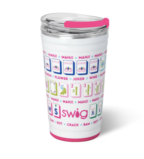 Mahjong Party Cup (24oz) PRE-ORDER (Expected Ship Date: Mid-April)