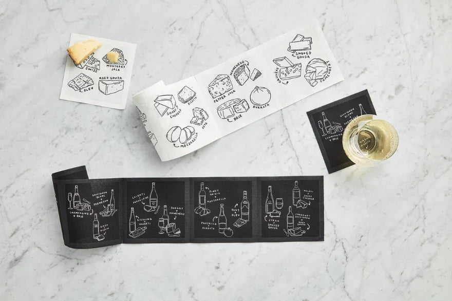 Black Cocktail Napkin Roll