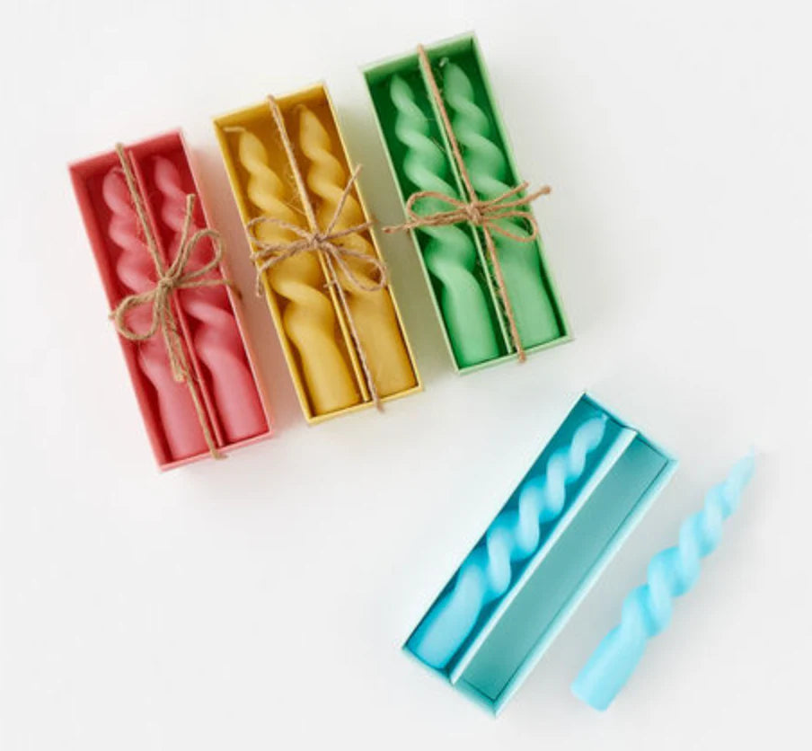 Swirl Candles (Assorted Colors Available)