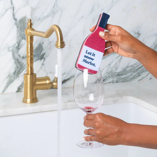 "Let it Merlot" Holiday Scrubbly™ Sponge