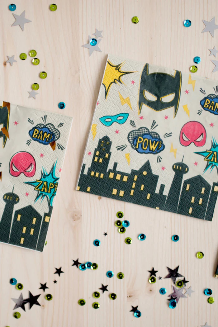 Square Napkins: Superhero