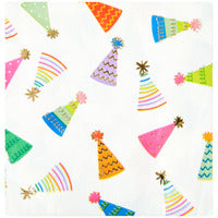 Sprinkle Birthday Scallop Edge Beverage Napkins