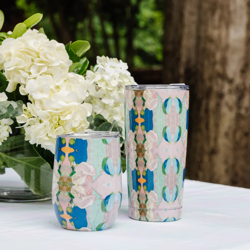 Insulated Tall Tumbler: Monet's Garden Navy