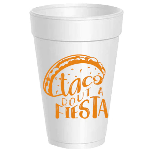 Taco Bout A Fiesta Styrofoam Cups