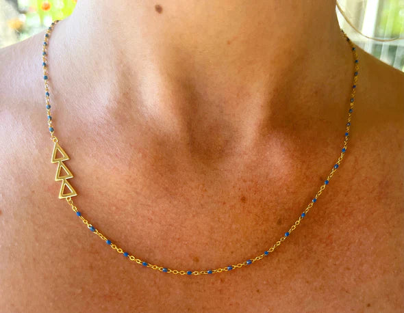 Delta Delta Delta Side Necklace