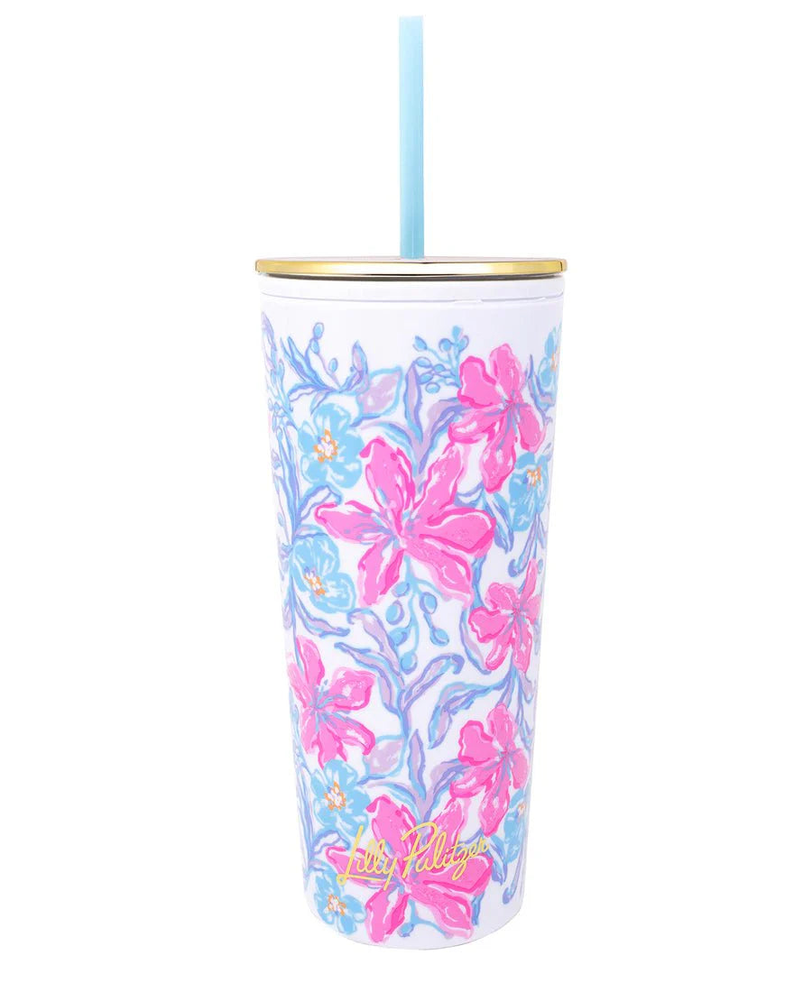 Beachside Haven Tumbler with Straw