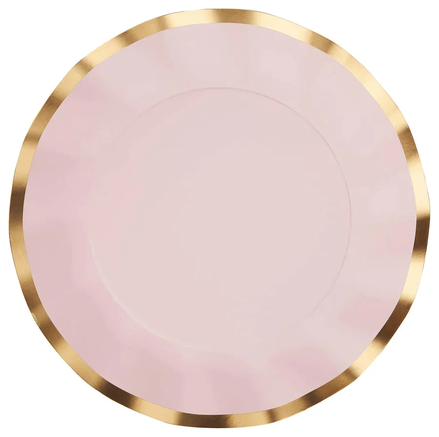 Everyday Blush Wavy Dinner Plate