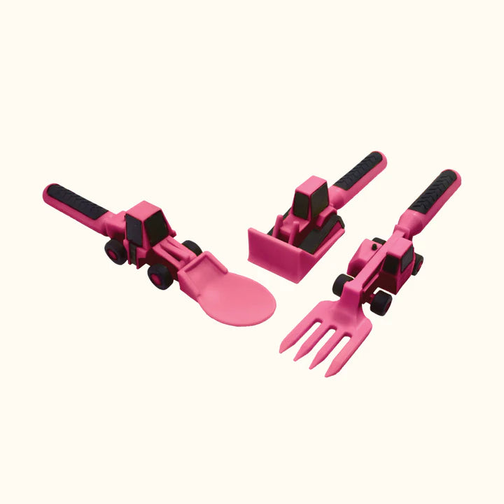 Pink Construction Utensil Set