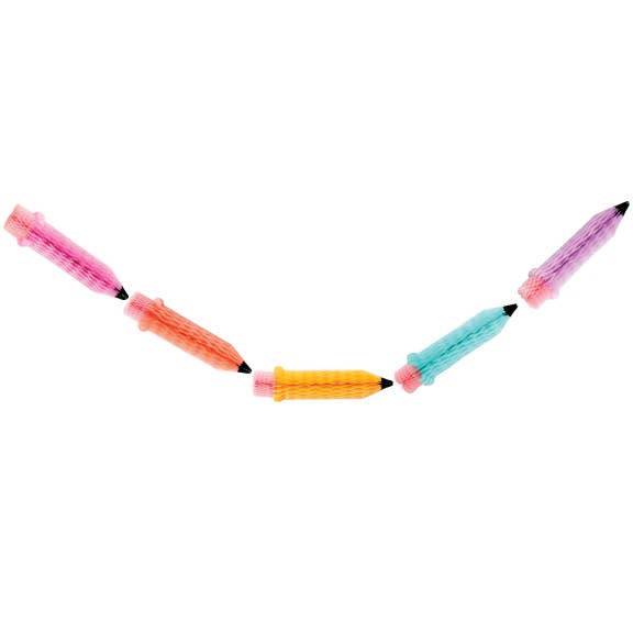 Rainbow Honeycomb Pencil Garland Kit