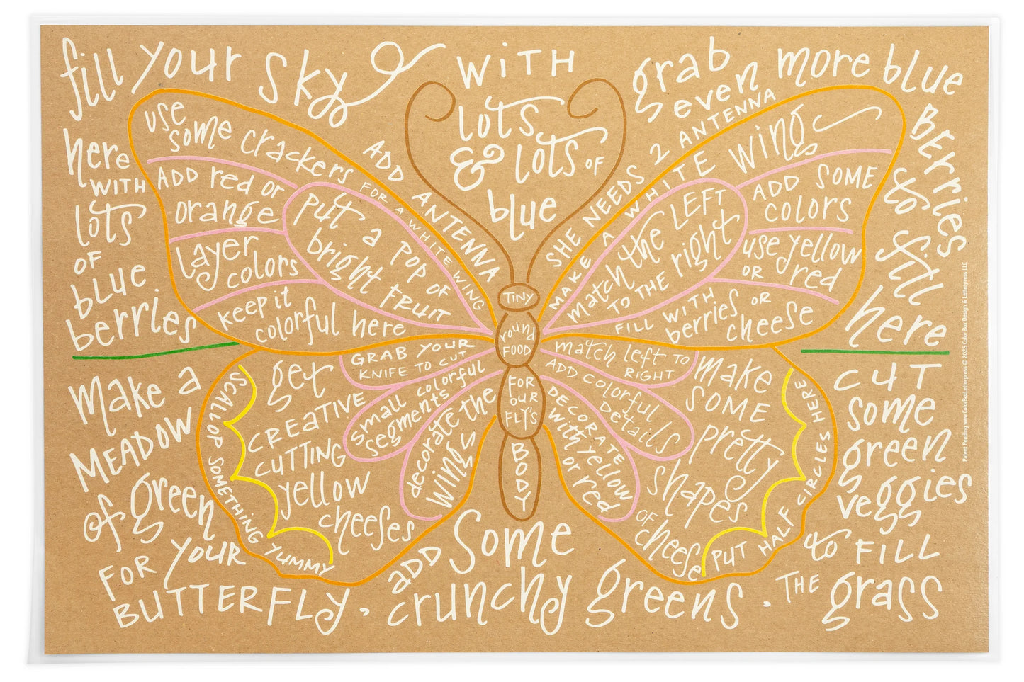 Reusable Charcuterie Cheat Sheet | Butterfly
