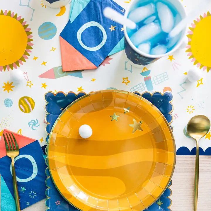 Space Pattern Square Plates