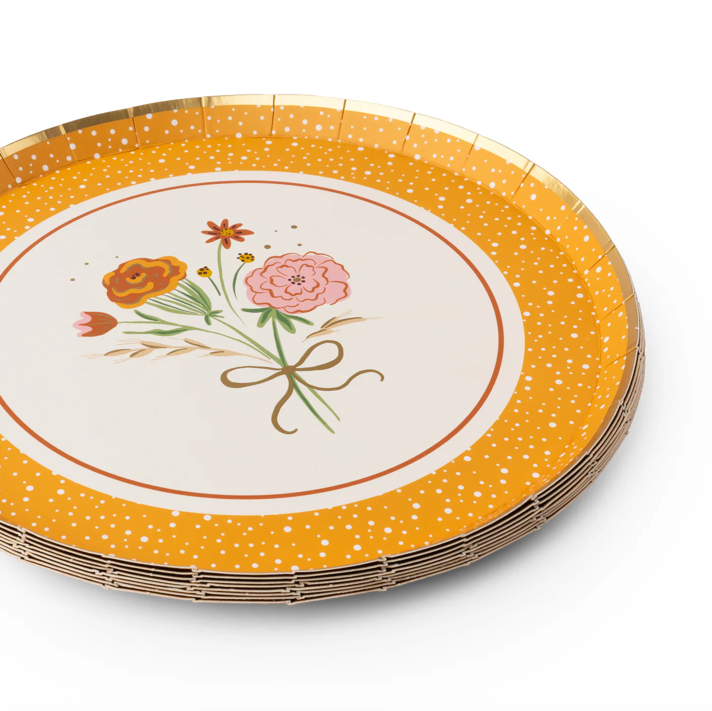 Cozy Fall Floral Plates
