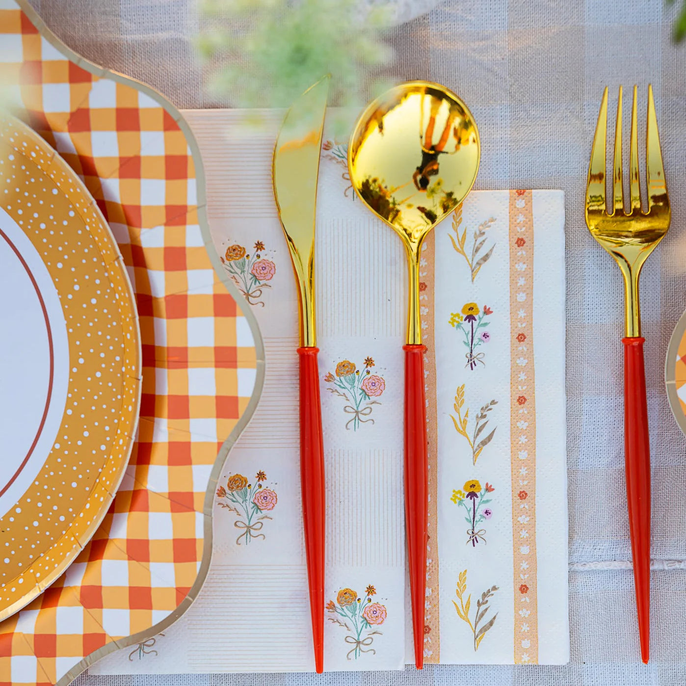 Cozy Fall Florals Large Napkins