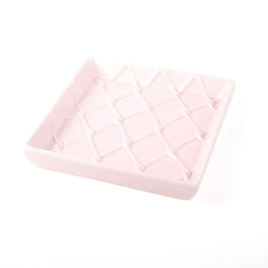 Pink Textured Cocktail Napkin Tray