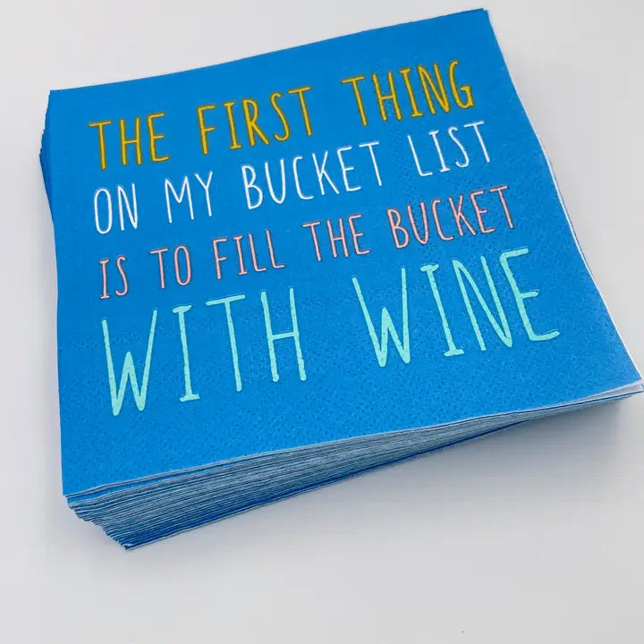 Bucket List Cocktail Napkins