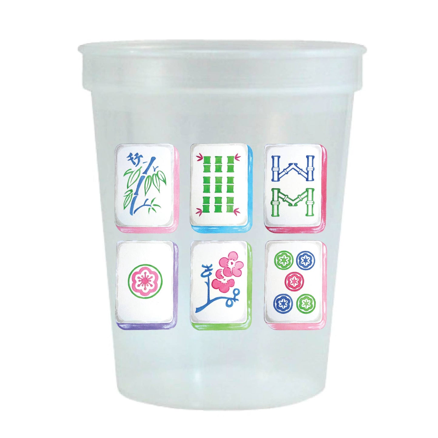 Clear Mahjong Stadium Cups