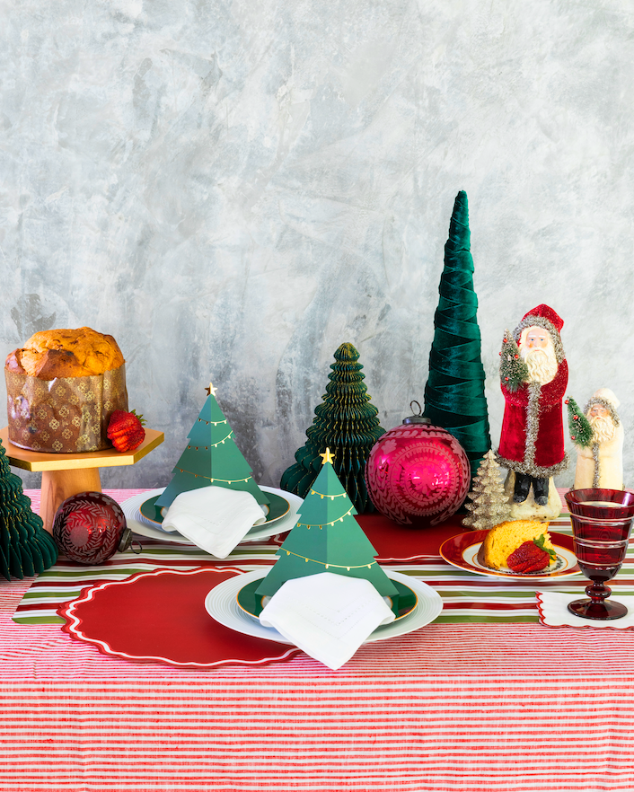 Paper Table Runner: Holiday Stripe