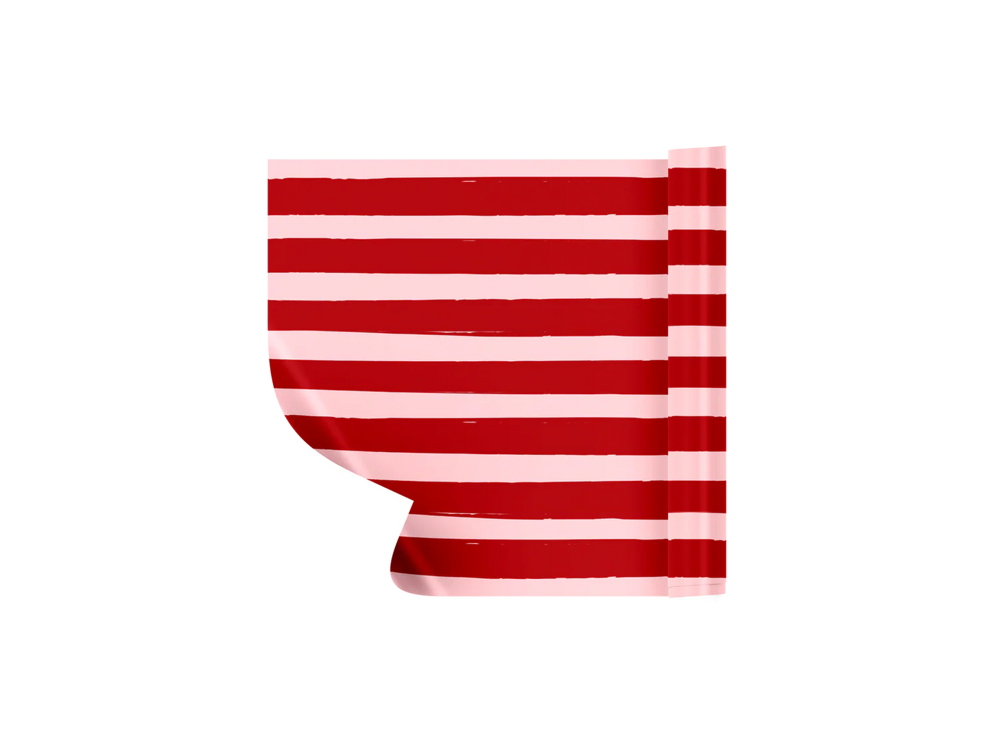 Red & Pink Stripe Table Runner