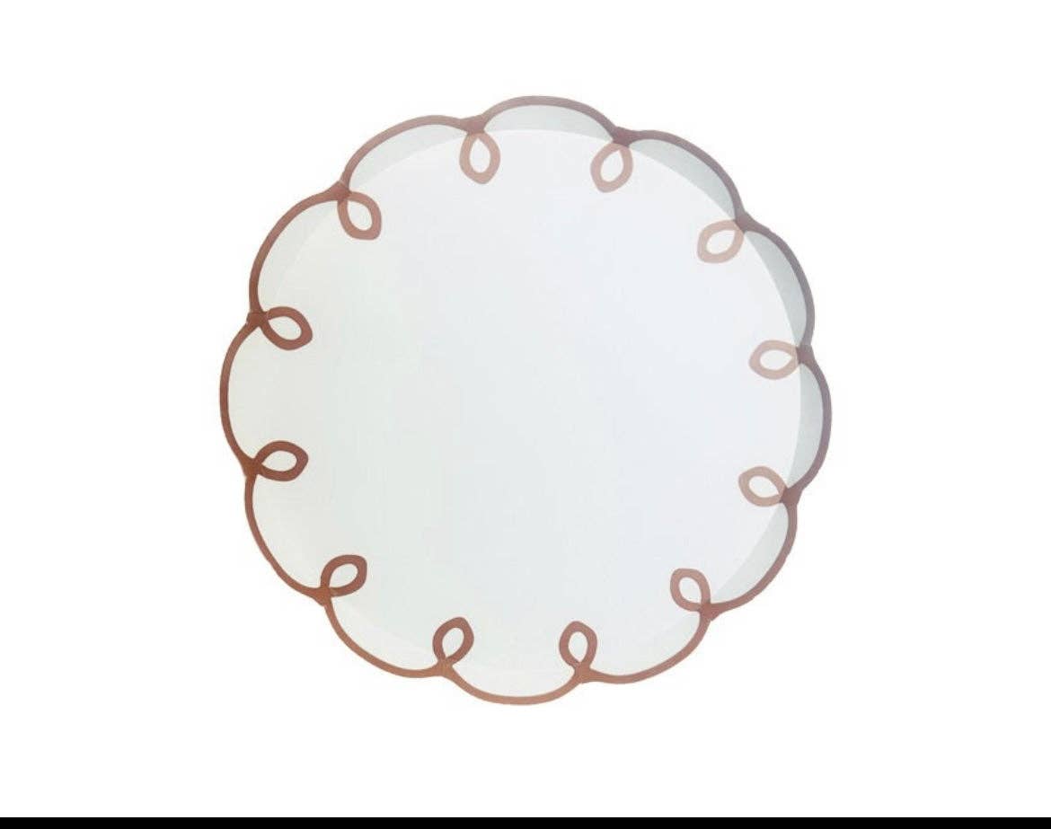 Charlie's Party Shop - Spiral Scalloped Dessert Plates