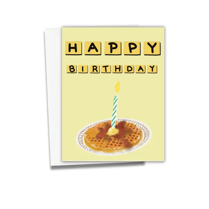 Happy Birthday Waffle House Greeting Card
