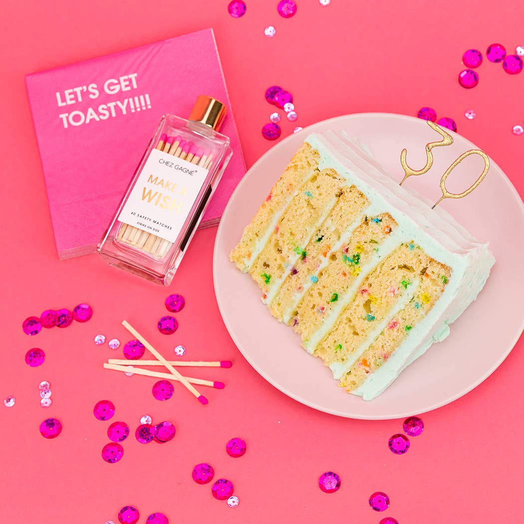 Glass Bottle Matches: Make a Wish